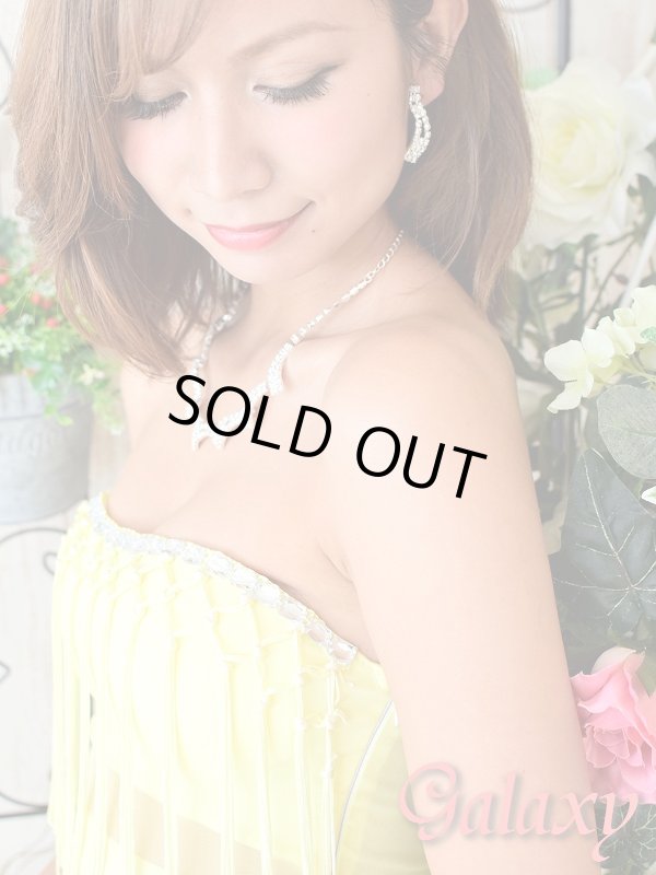 画像6: 胸元ビジュ&フリンジ*胸下シースルー*ストレッチタイトミニドレス (6)