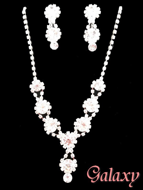 画像5: ビジュたっぷりアクセサリー2点セット【ネックレス・ピアスorイヤリング】 (5)