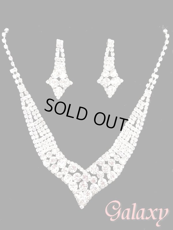 画像5: キラキラジルコンアクセサリー2点セット【ネックレス・ピアスorイヤリング】 (5)