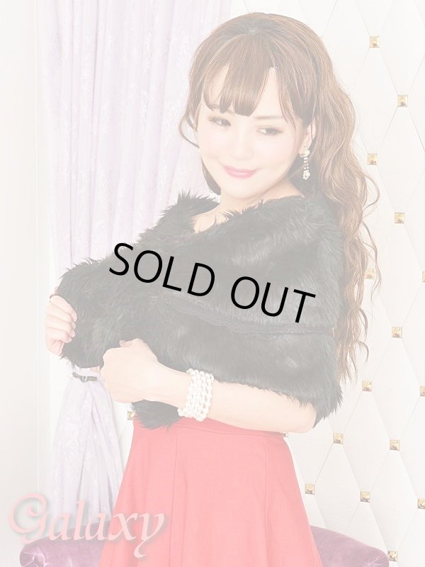 画像6: レース付フェイクファー*ゴージャスケープ*2color (6)