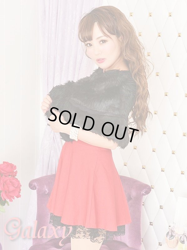 画像5: レース付フェイクファー*ゴージャスケープ*2color (5)