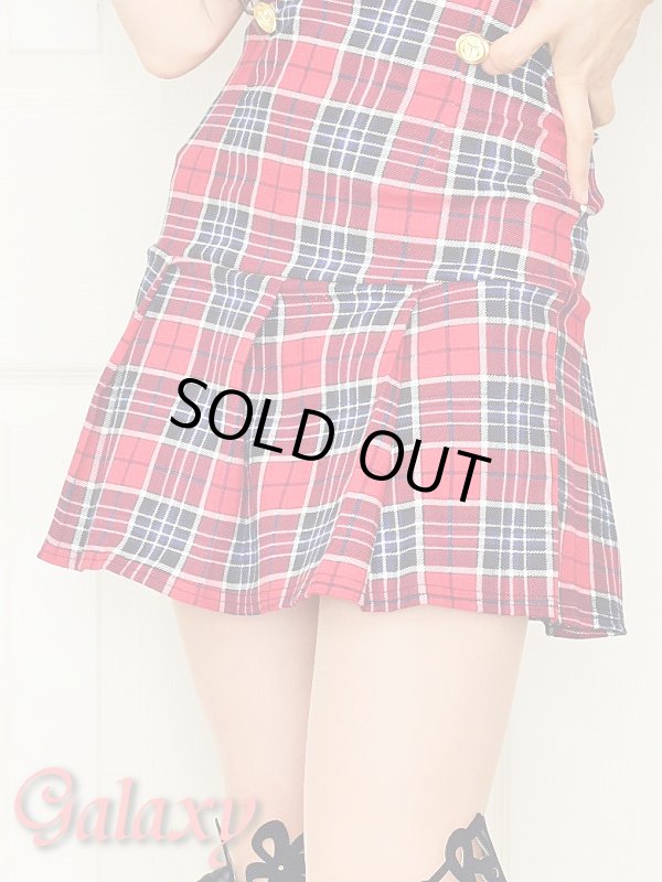 画像6: チェック柄*制服風ベアトップSEXYワンピース*2color (6)