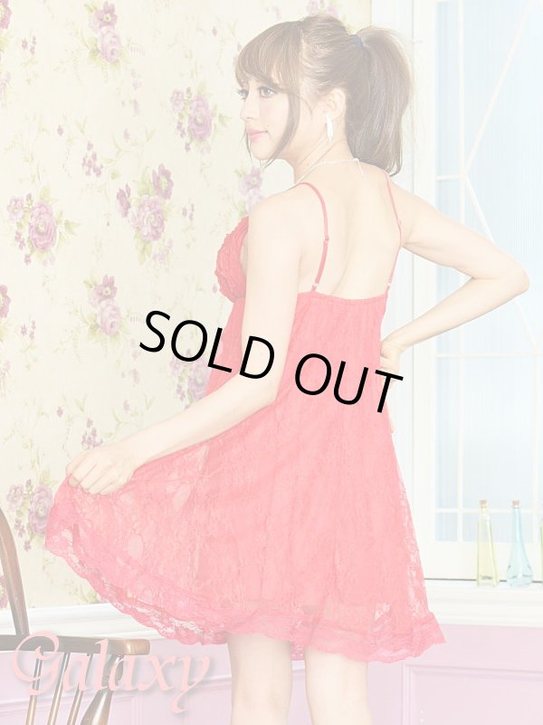 画像11: ラグジュアリー総フラワーレース*ベビードール風カシュクールミニドレス*3color*M/L (11)