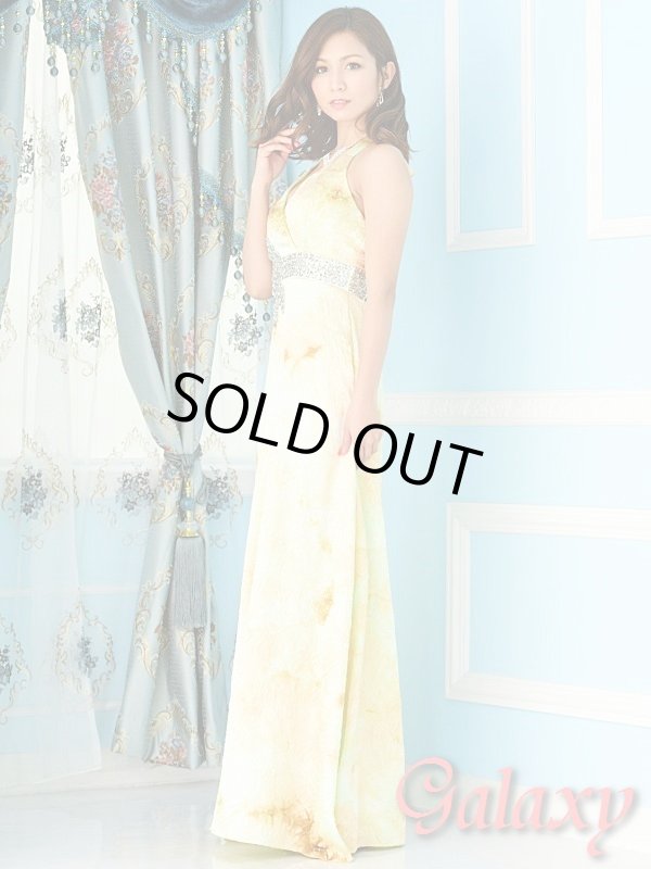 画像2: 上質*豪華ビジュー＆スパンコール盛り*ROSEエンボス加工グラデーションロングドレス (2)