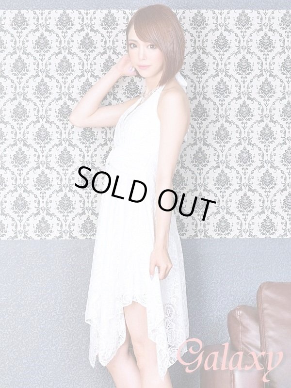 画像9: クリスタルストーン付Ｘバックル*ラグジュアリーフラワーレースランダムカットミニドレス*2color*M/L (9)