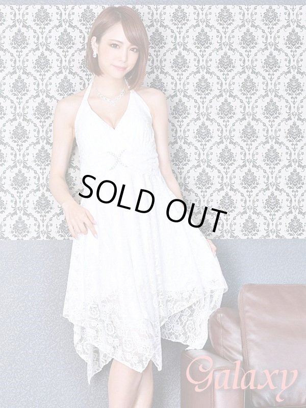 画像7: クリスタルストーン付Ｘバックル*ラグジュアリーフラワーレースランダムカットミニドレス*2color*M/L (7)