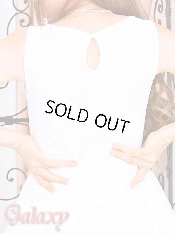 画像18: ブリリアントROSE柄*クリスタルビジュー付きSEXYペプラムワンピース*3color (18)