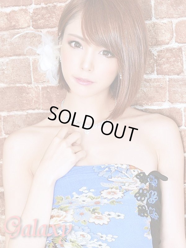 画像12: 絢爛華麗*SEXYスリット煌和風花柄ベアチャイナロングドレス*2color (12)