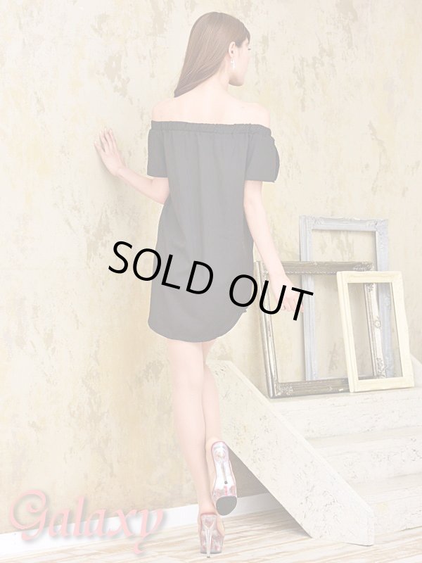 画像11: 薔薇刺繍入り*オフショルチュニックシャツワンピース*3color (11)