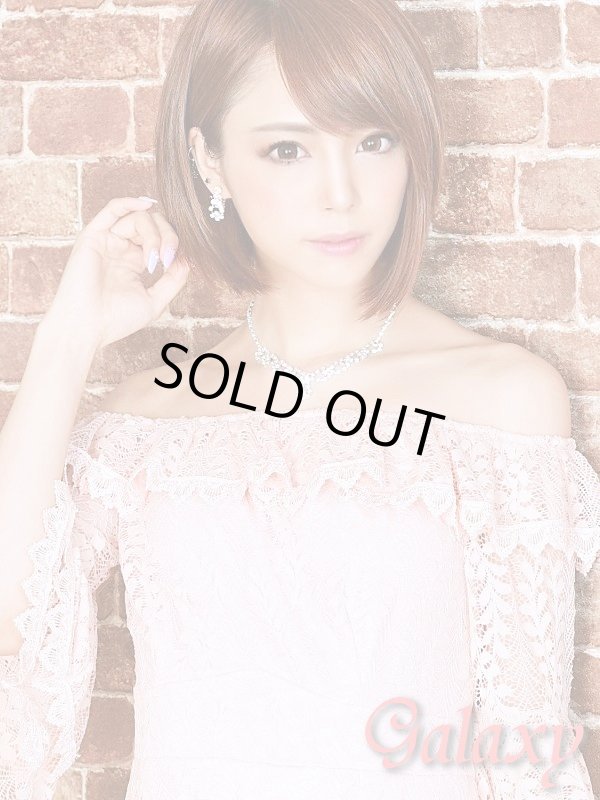 画像12: リーフ柄総レース*オフショル長袖ワンピース*3color*S/M (12)