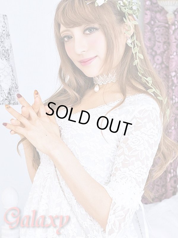 画像12: 胸元Ｖ総レースデザイン*セクシーフレアーミニドレス*2color (12)