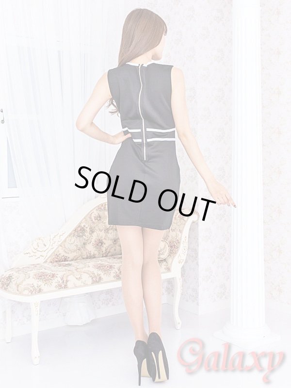 画像5: 【L.A.ドレス】胸元SEXY開きパイピングミニワンピース*2color*M/L (5)