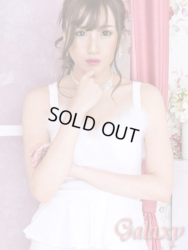 画像12: 【WinterCollection】胸元ファー付き*バッククロスペプラムデザイン*ストレッチワンピース (12)