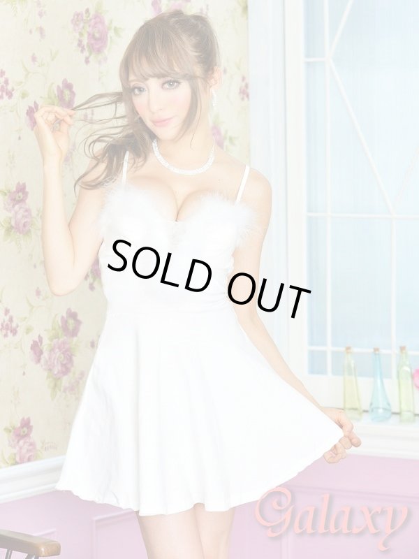 画像17: 【WinterCollection】胸元ファー付き*ストレッチフレアーキャミワンピ*5color (17)