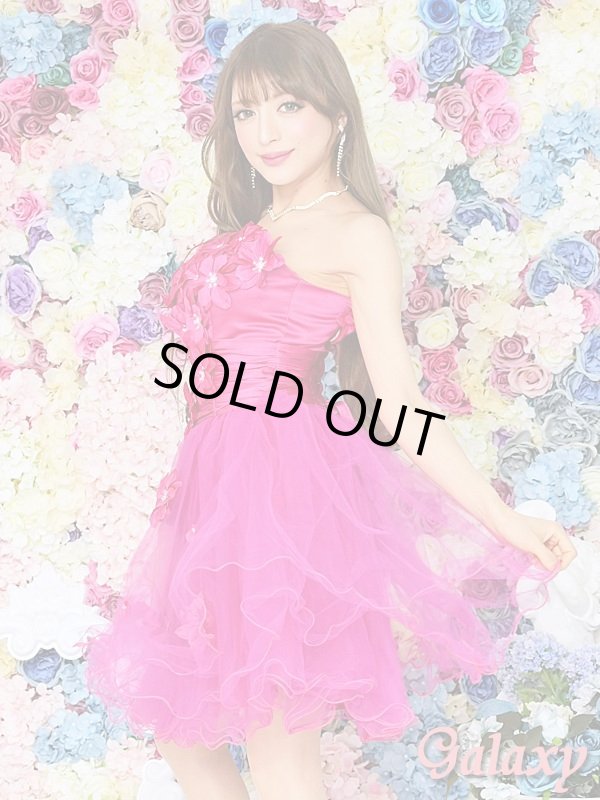 画像3: 【PRINCESS】フラワーコサージュ*裾カーリングチュールミニドレス*S/M/L/XL/XXL (3)