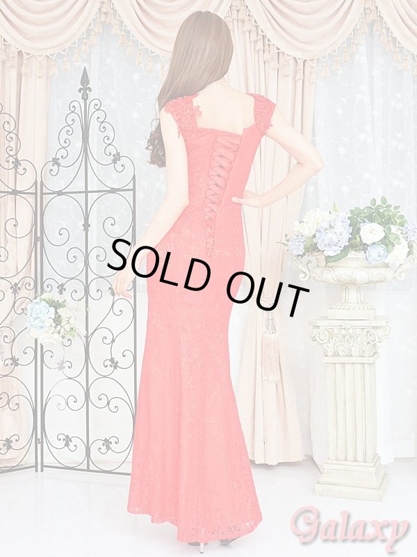 画像4: 【PRINCESS】バック編み上げ*総レースマーメイドロング*イブニングドレス*S/M/L/XL (4)