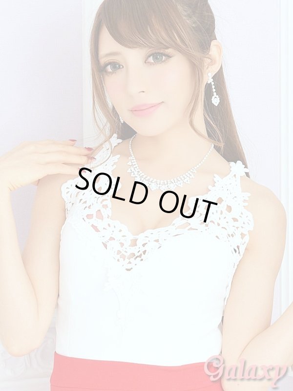 画像6: 【新色追加】バッククロス*デコルテクロシェレース*フレアーミニドレス*4color (6)