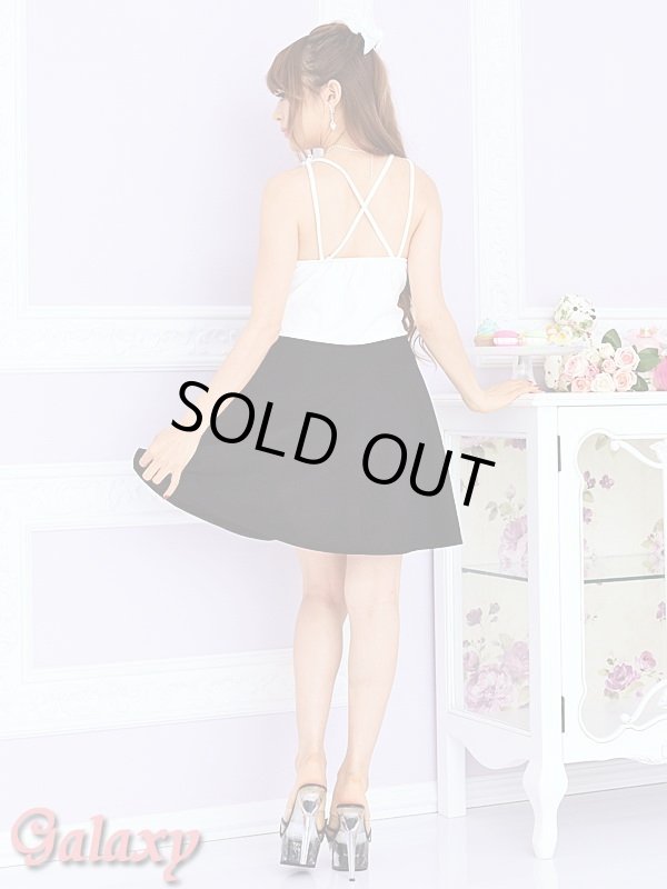 画像11: 【新色追加】バッククロス*デコルテクロシェレース*フレアーミニドレス*4color (11)