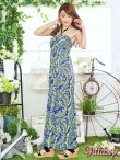 画像9: ウッドバックル付*エスニック柄リゾートマキシワンピース*3color (9)