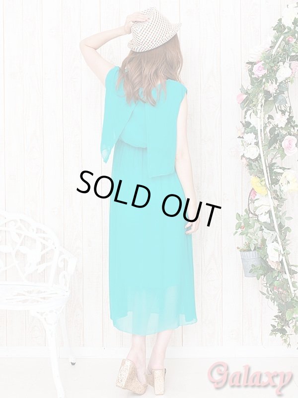 画像5: バック開きデザイン*ふんわりギャザーゆるカジ*シンプルマキシ丈ワンピース (5)