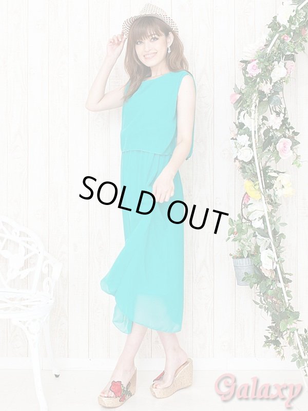 画像3: バック開きデザイン*ふんわりギャザーゆるカジ*シンプルマキシ丈ワンピース (3)