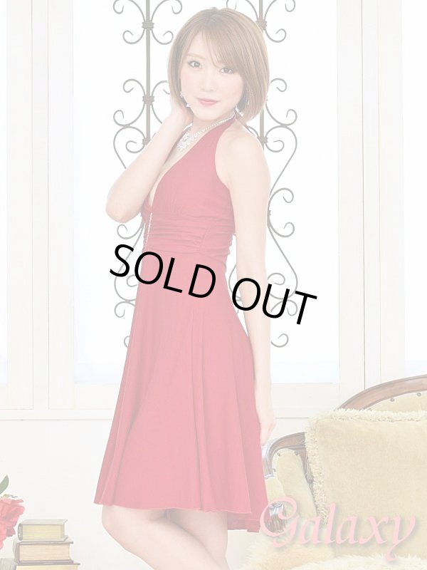 画像11: センタージルコン付き*Aラインストレッチモンローミニキャバドレス*7color (11)