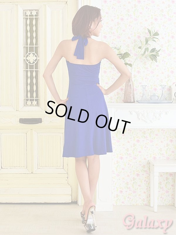 画像7: センタージルコン付き*Aラインストレッチモンローミニキャバドレス*7color (7)