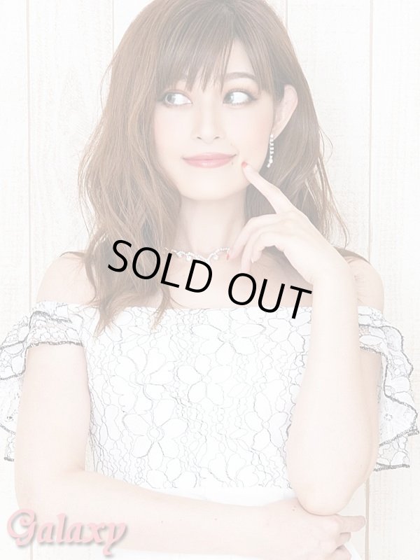 画像18: 花柄ステッチ*フリルオフショルダー*シフォン切替ミニinドレス*3olor (18)