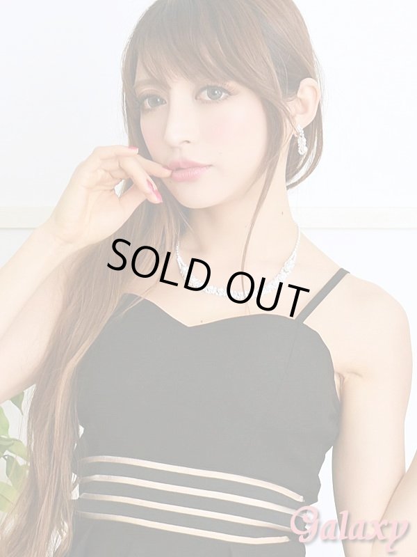 画像12: シースルーストライプ*ペプラムストレッチミニワンピース*2color (12)