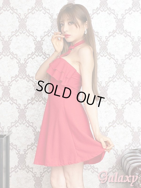 画像3: リング付きSEXYホルター*Aラインミニワンピースドレス*3color (3)