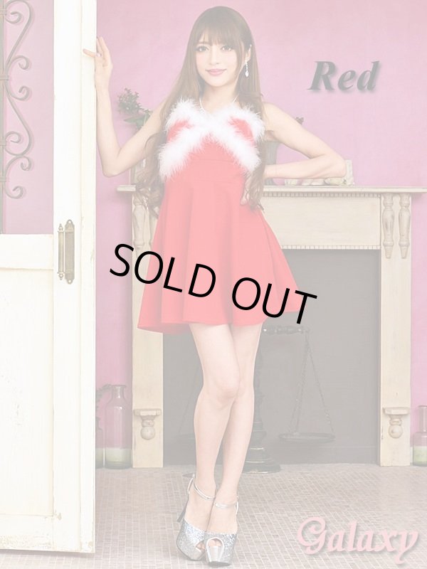 画像14: 【WinterCollection】胸元クロスファー付き*フレアーミニワンピース*3color (14)