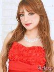 画像20: 胸元フラワーモチーフ*シフォン切替*ストレッチベアミニワンピース*4color (20)