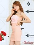 画像3: 胸元フラワーモチーフ*シフォン切替*ストレッチベアミニワンピース*4color (3)