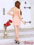 画像4: 胸元フラワーモチーフ*シフォン切替*ストレッチベアミニワンピース*4color (4)