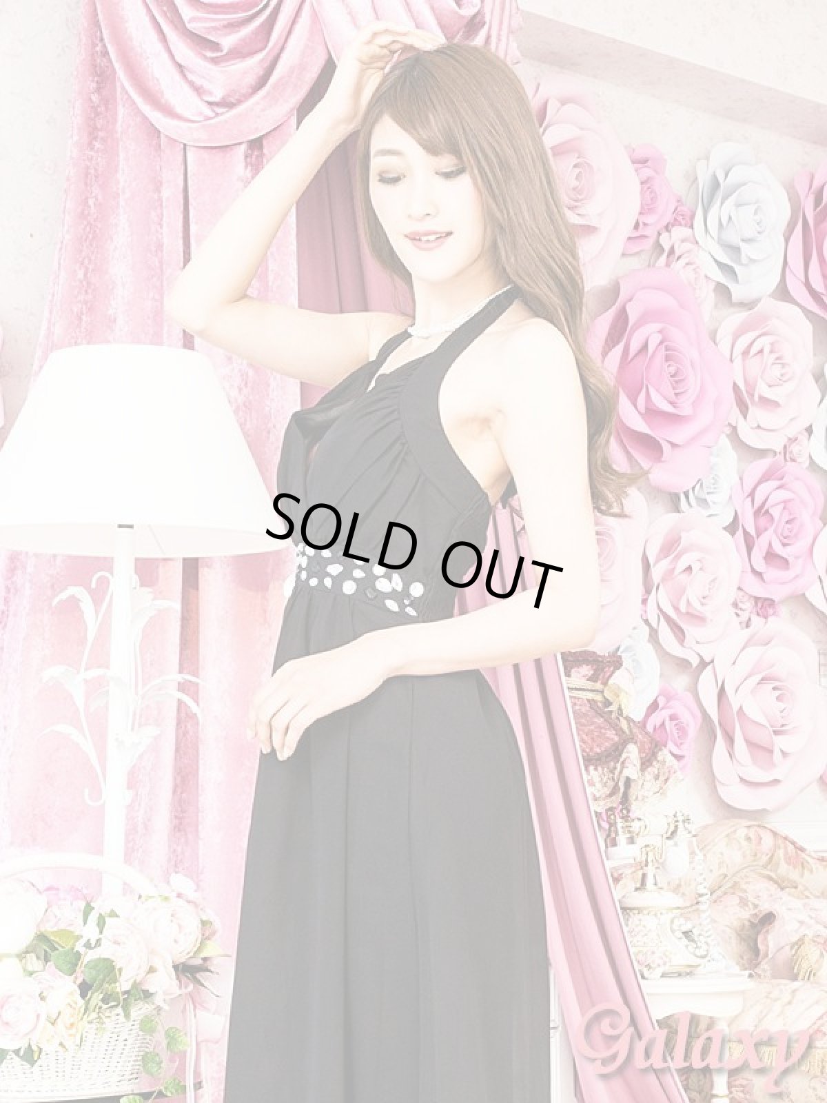 画像3: 【大きいサイズ】胸元プリーツ*胸下ジュエル*Aライン*ミディアムパーティードレス*3color*XL/XXL/XXXL (3)