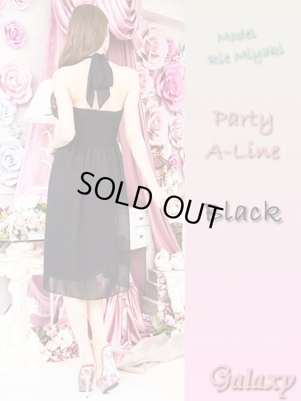 画像5: 【大きいサイズ】胸元プリーツ*胸下ジュエル*Aライン*ミディアムパーティードレス*3color*XL/XXL/XXXL (5)