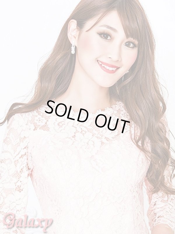 画像6: 【上質】総レース*エレガント*ラウンドネック*五分袖ミディアムワンピースドレス*1color (6)