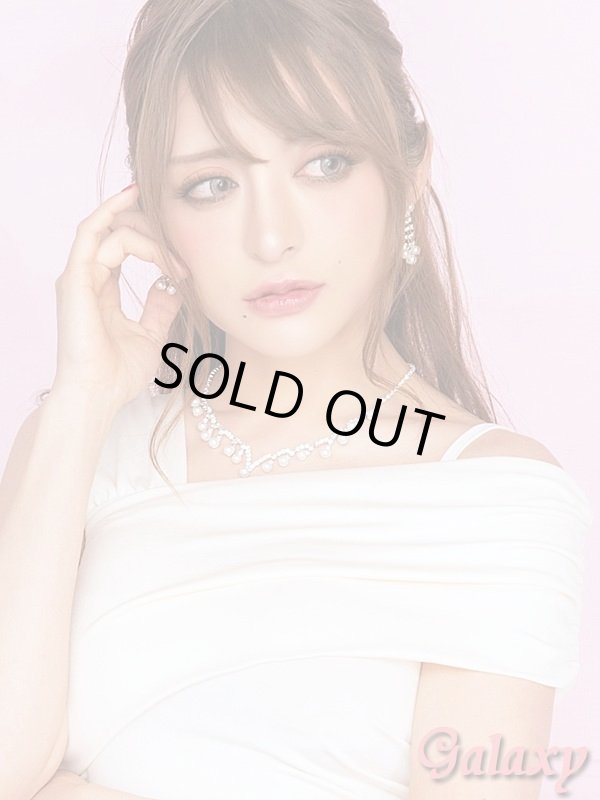 画像12: ワンショルダー風*シャーリング入りストレッチミニワンピース*2color (12)