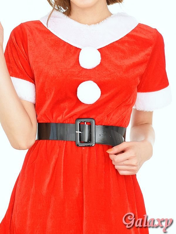 画像9: 手袋付き*サンタドールワンピ*クリスマスコスチューム【4点セット】 (9)
