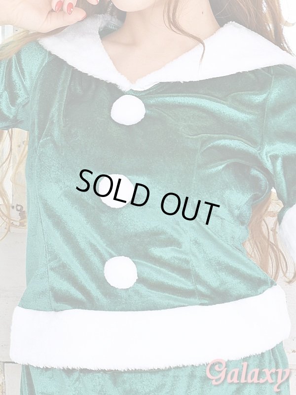 画像7: スクエア襟*サンタセットアップ*クリスマスコスチューム【3点セット】 (7)