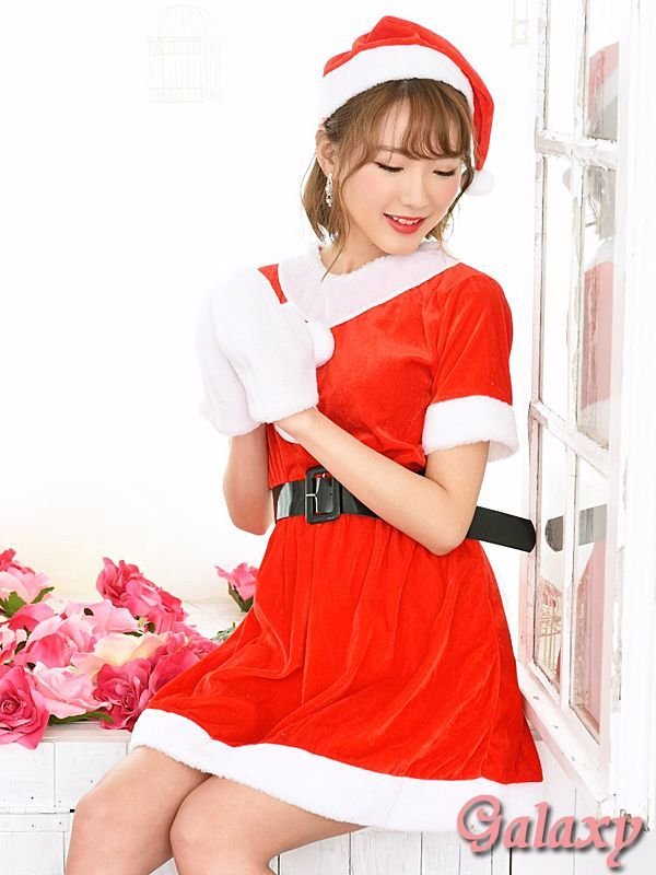 画像7: 手袋付き*サンタドールワンピ*クリスマスコスチューム【4点セット】 (7)