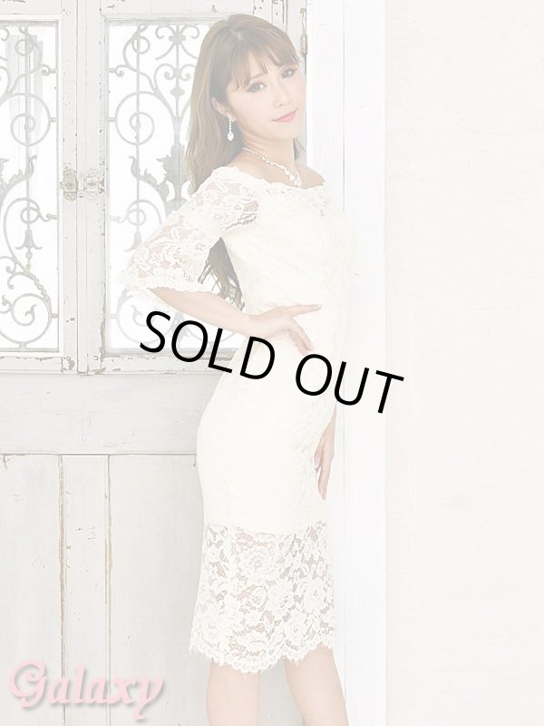 画像3: 【上質】総レース*SEXYエレガントオフショル*ミディアムワンピース (3)