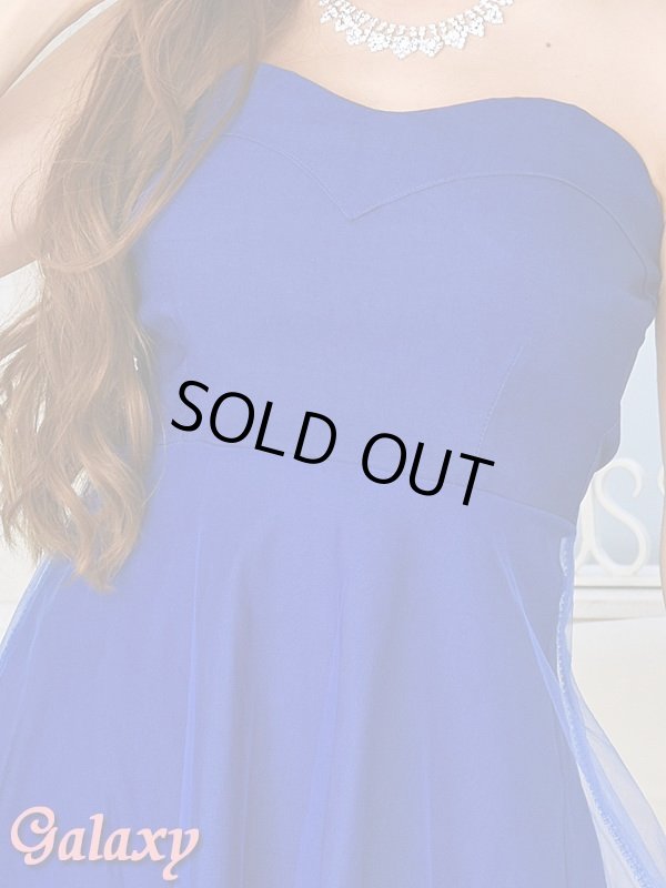 画像6: 胸元ハートカット*チュール重ねフレアーミニワンピース*4color (6)