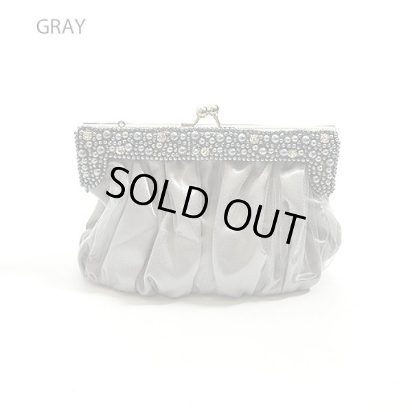 画像7: パール＆ビジュー装飾*がま口クラッチバッグ*4color (7)