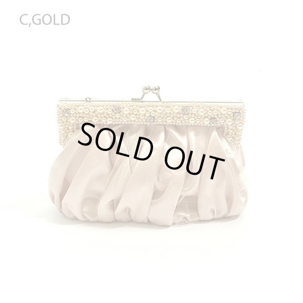 画像6: パール＆ビジュー装飾*がま口クラッチバッグ*4color (6)