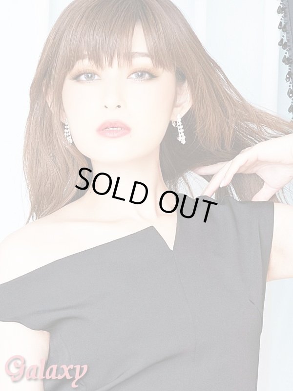 画像7: 変形ワンショルダー*フロントスリット*アシンメトリー*ミニワンピース*3color*M/L (7)