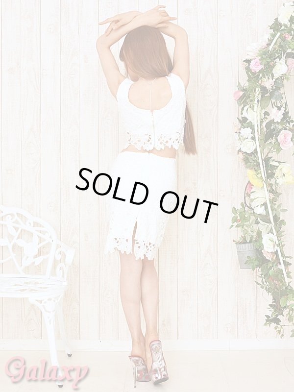 画像5: 【L.A.ドレス】バックジップ*ケミカルレース*2ピースセットアップ*1color (5)