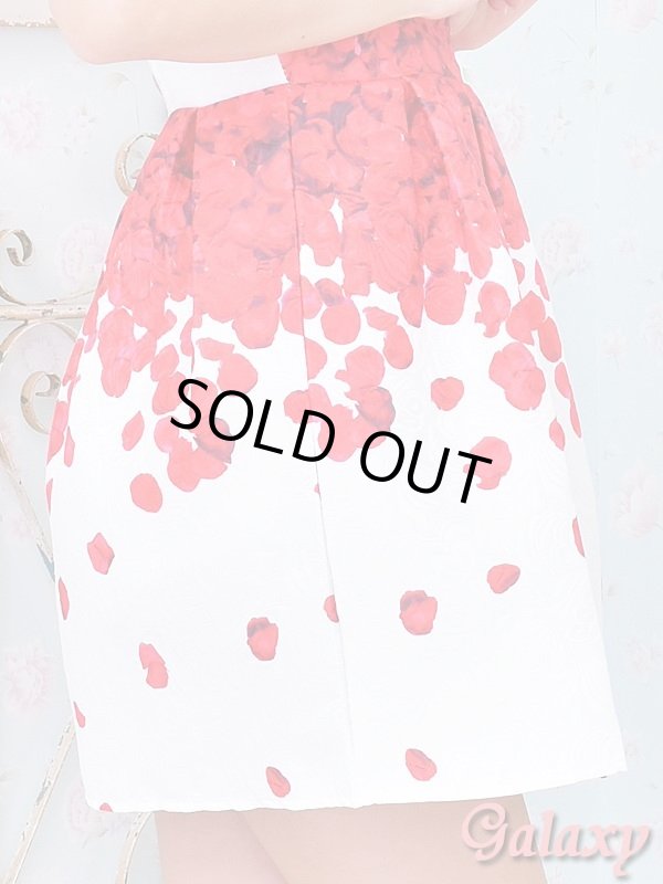 画像8: アンティーク調*花びら柄*ノースリAラインミニワンピース*S/M/L/XL (8)