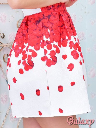 画像2: アンティーク調*花びら柄*ノースリAラインミニワンピース*S/M/L/XL