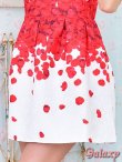 画像9: アンティーク調*花びら柄*ノースリAラインミニワンピース*S/M/L/XL (9)